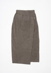 Lauren Manoogian Double Knit Blanket Skirt in Cinder