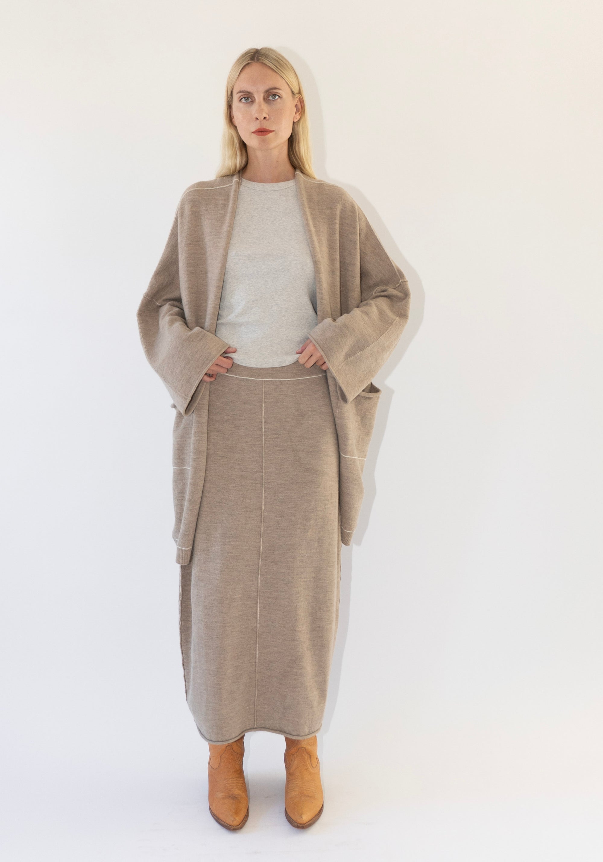 Lauren Manoogian Stitch Skirt in Oak