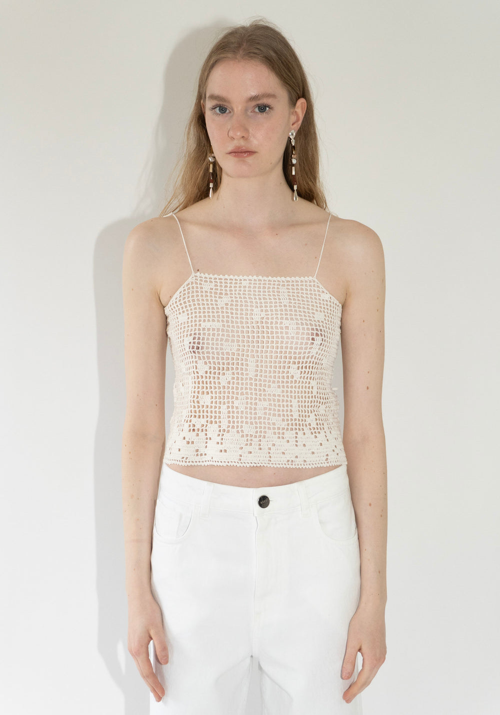 Crochet Camisole in Natural