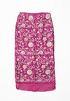 Tigra Tigra Kasab Slip Skirt with Kota in Magenta