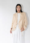 6397 Relaxed Cardigan Blazer in Blonde

