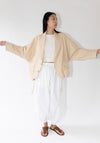 6397 Relaxed Cardigan Blazer in Blonde

