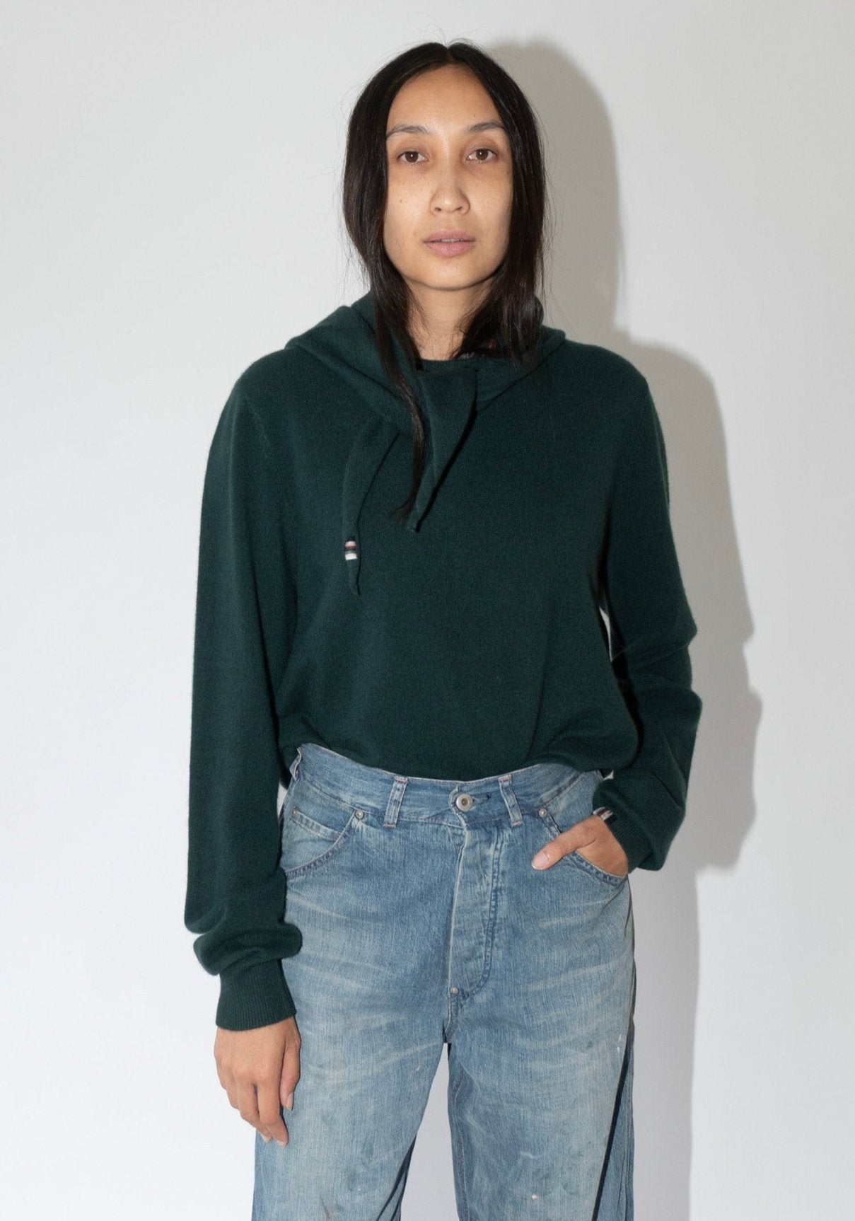 Extreme Cashmere Be Classic Sweater in Forest