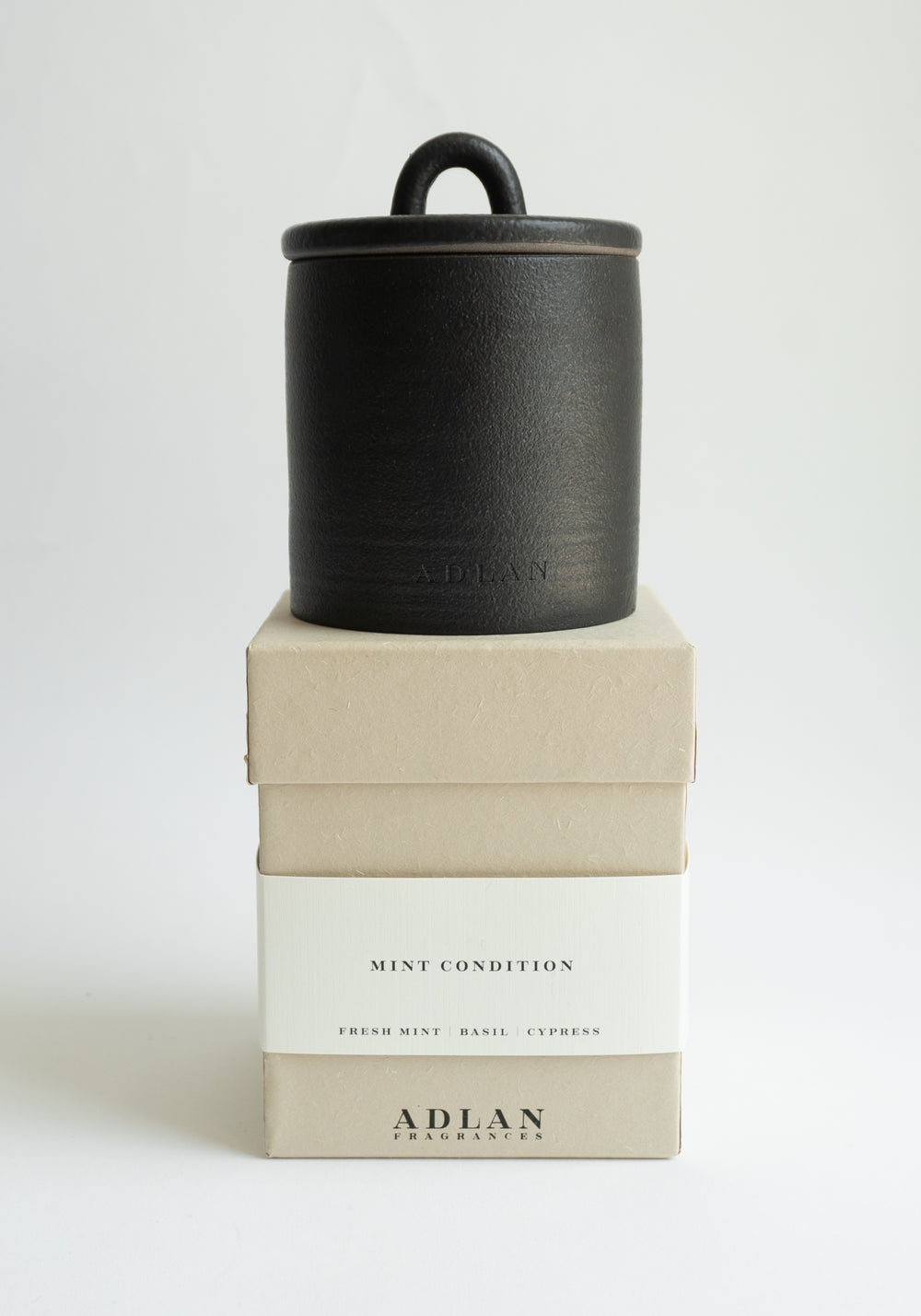 Adlan Fragrance Graphite Stoneware Vessel Candle