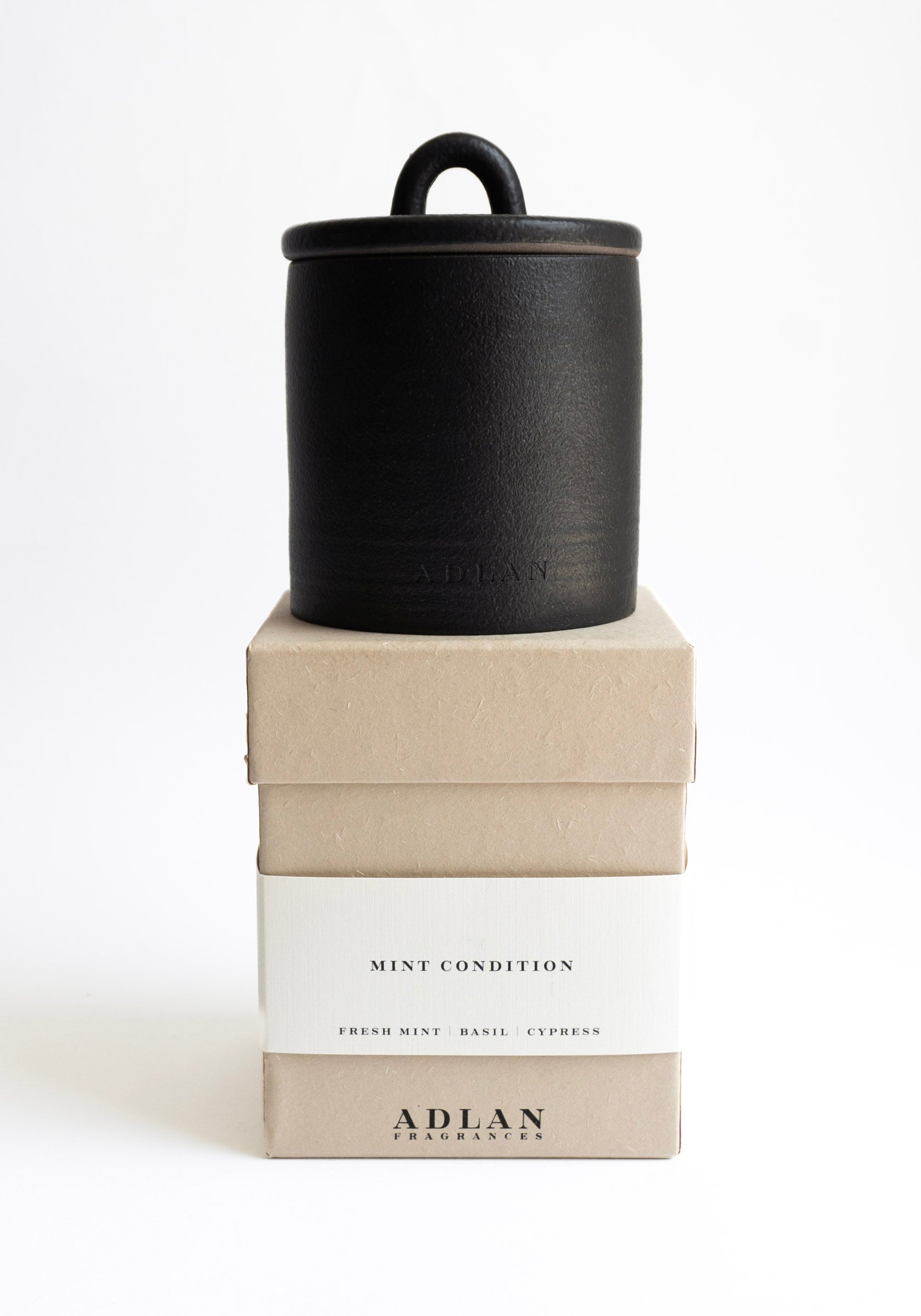 Graphite Stoneware Candle in Mint Condition