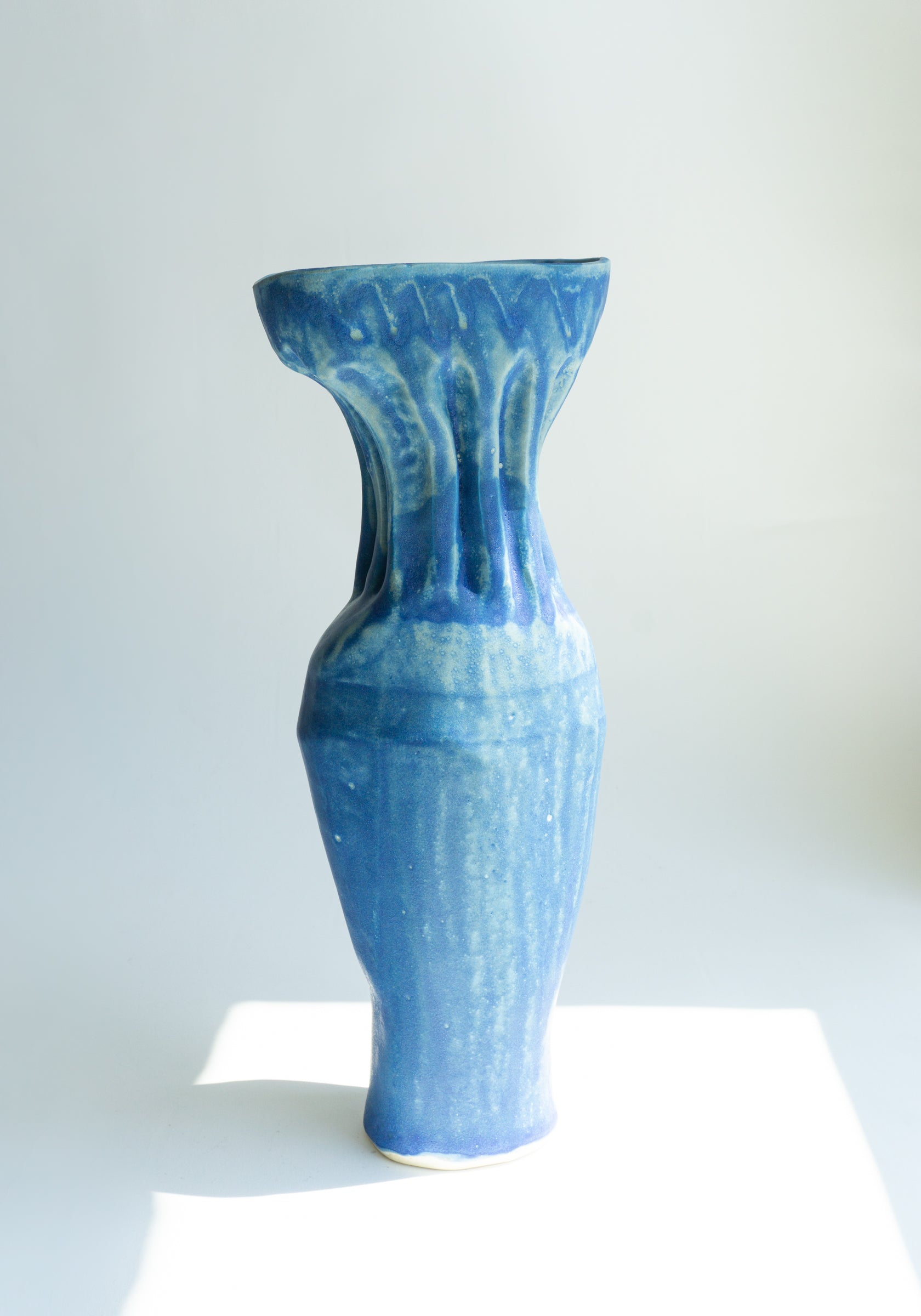 ANK Studios Blue Column Vase