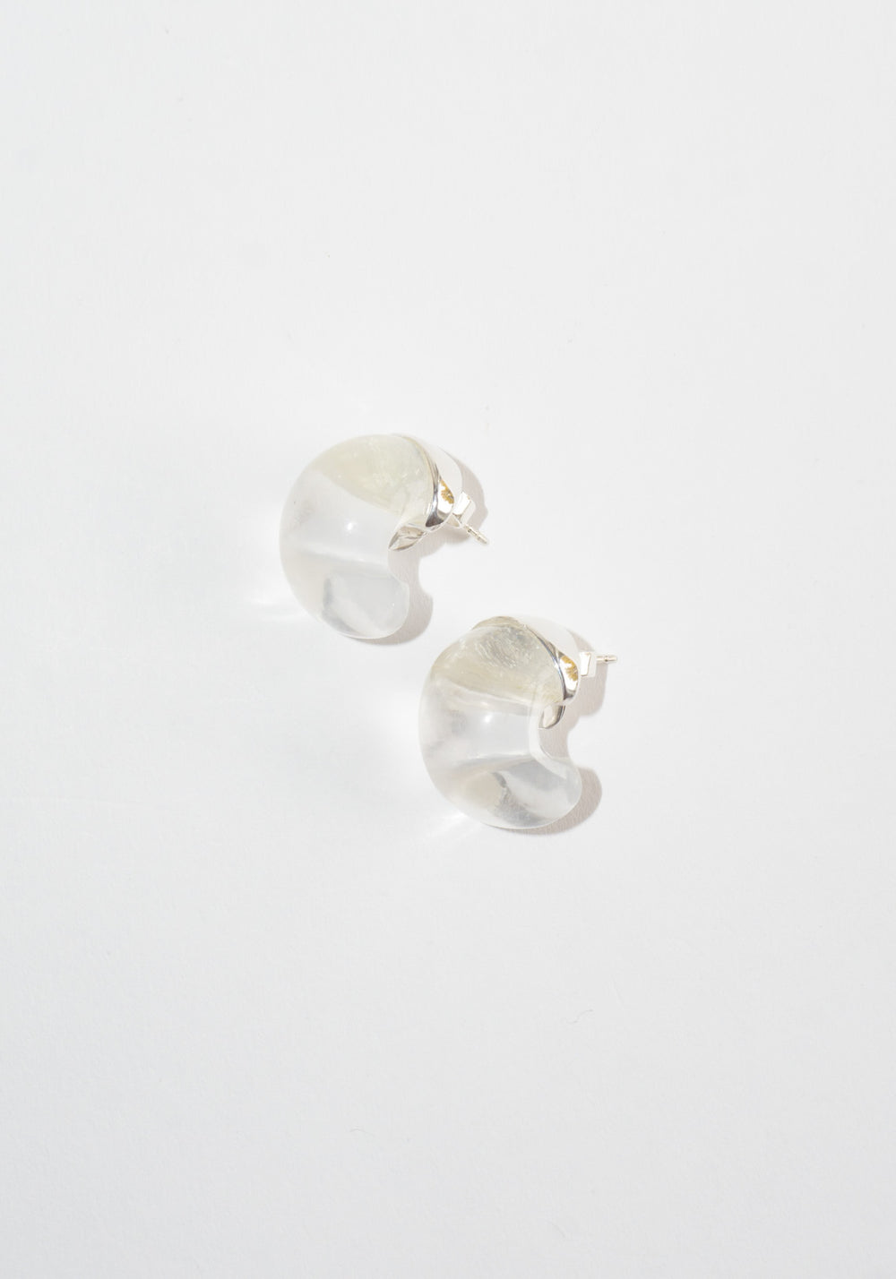 Crystal Quartz Hoops