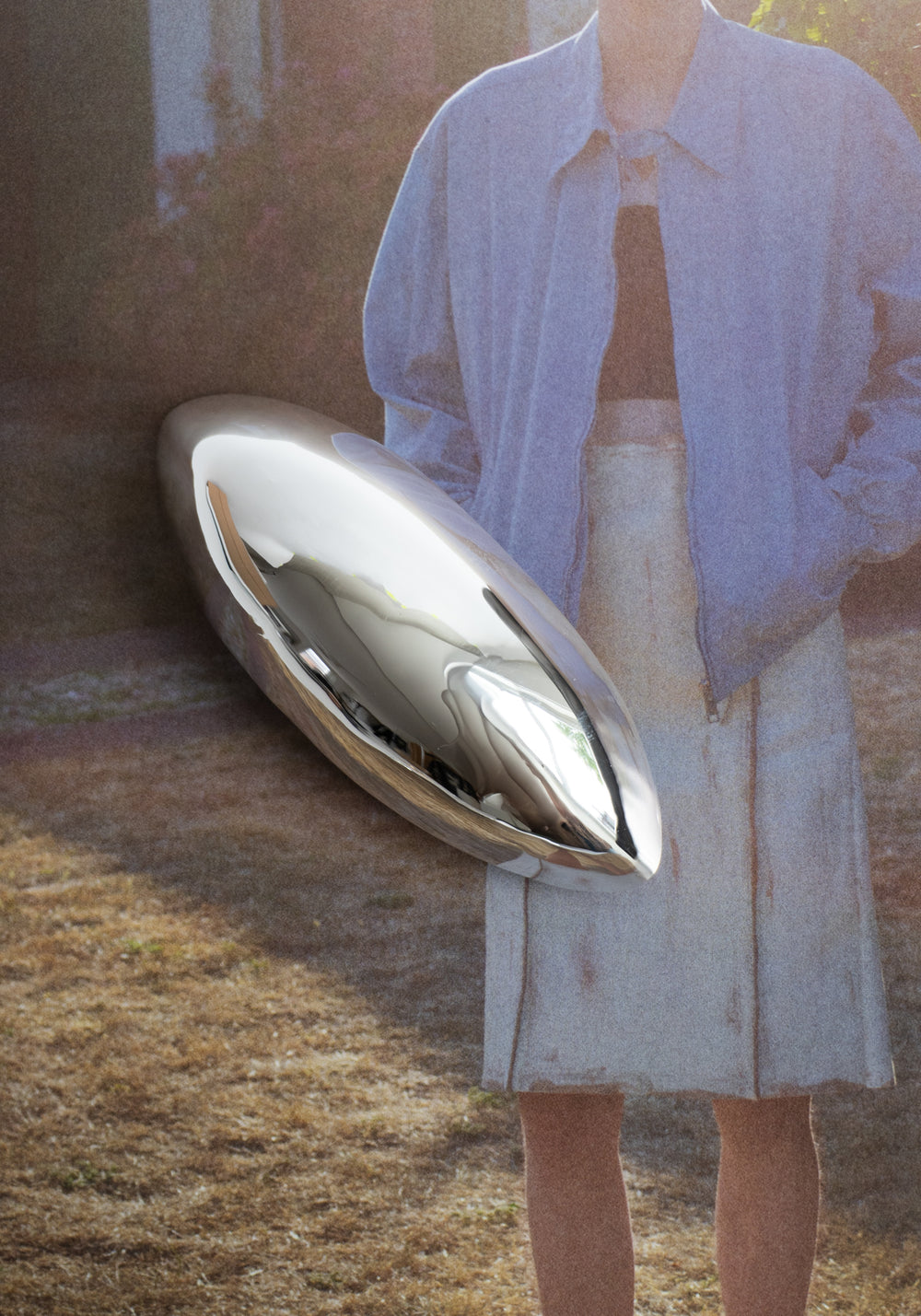 Ellipse Hairclip in Silver