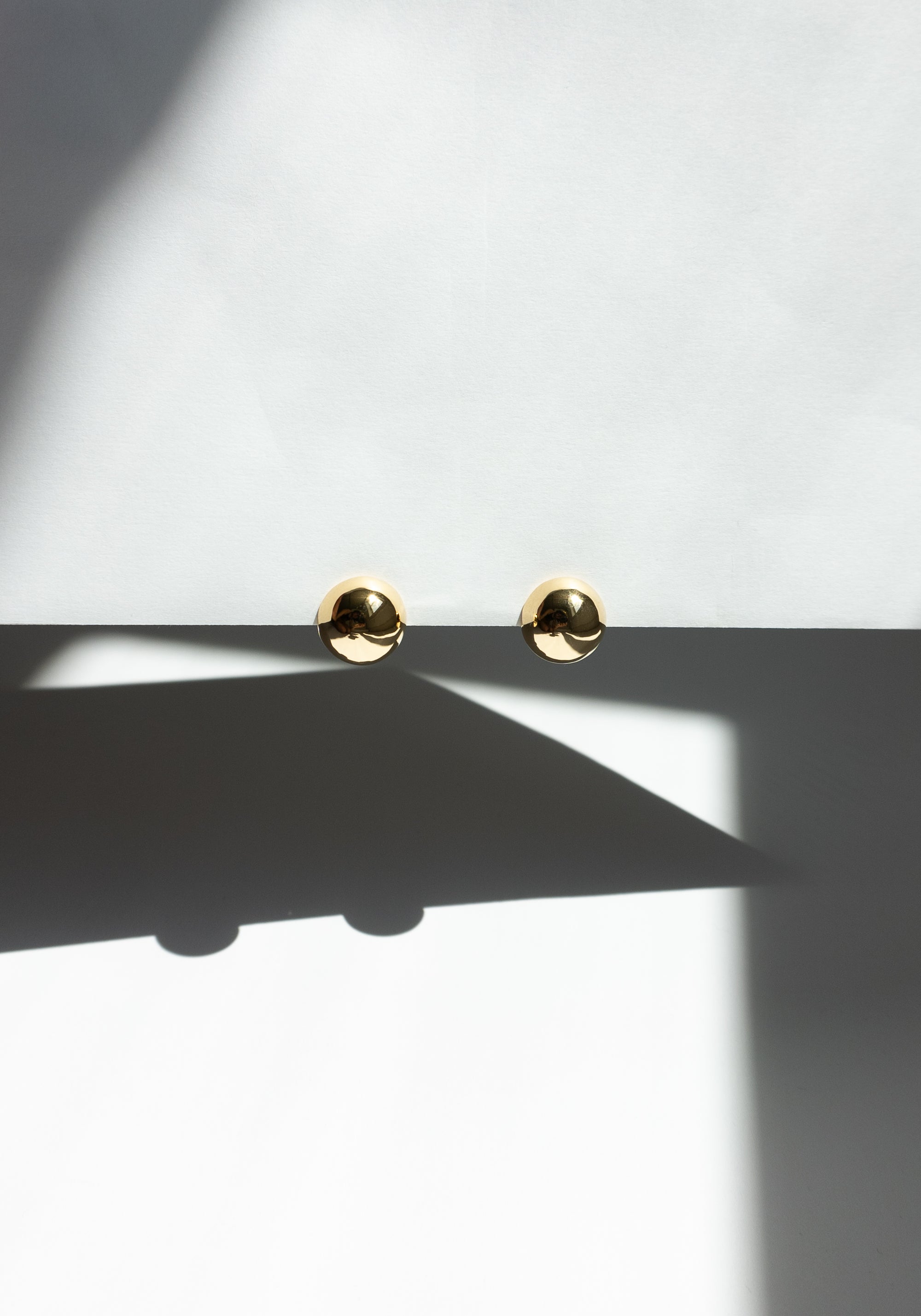 Annika Inez Hemisphere Earrings in Gold