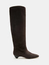 Le Monde Beryl Allegra Riding Boot in Chocolate Suede