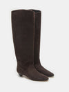 Le Monde Beryl Allegra Riding Boot in Chocolate Suede