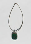 Green Australian Opal Pendant Necklace