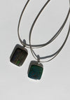 Dark Australian Opal Pendant Necklace