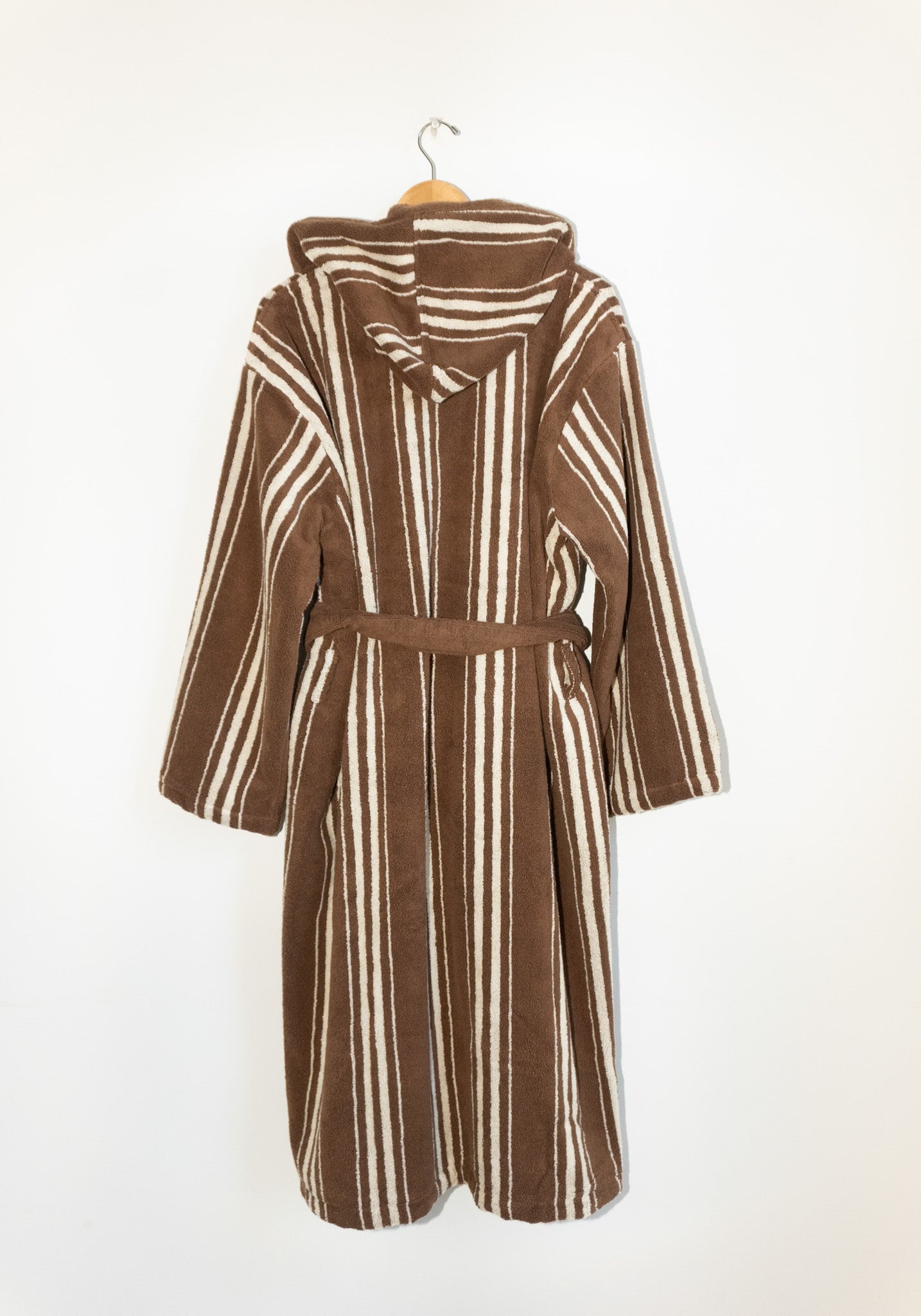 Autumn Sonata Charlotte Bathrobe in Cocoa Stripe