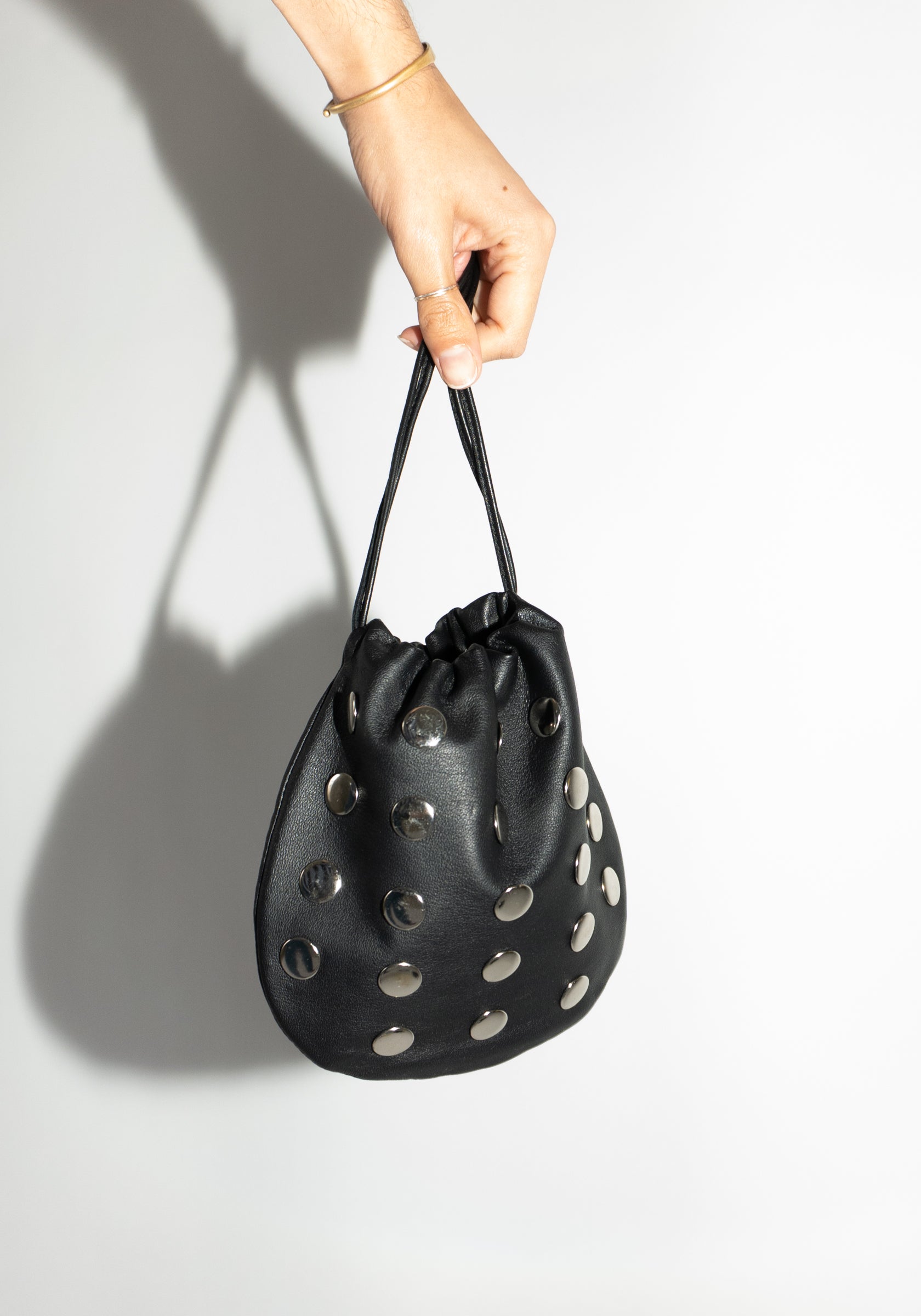 Jacinta Pouch in Black Stud