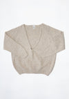 Baserange Sour V Neck Top in Ingra Sand