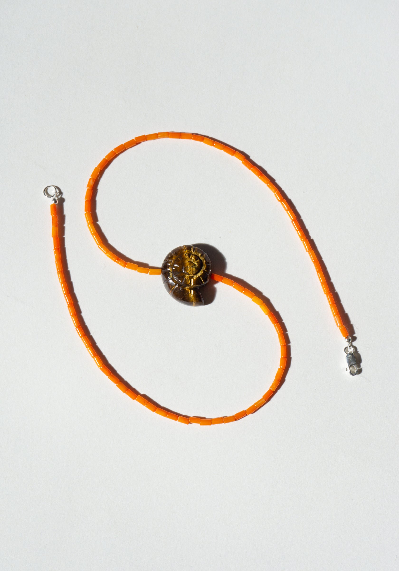 Nautilus Tigers Eye Necklace