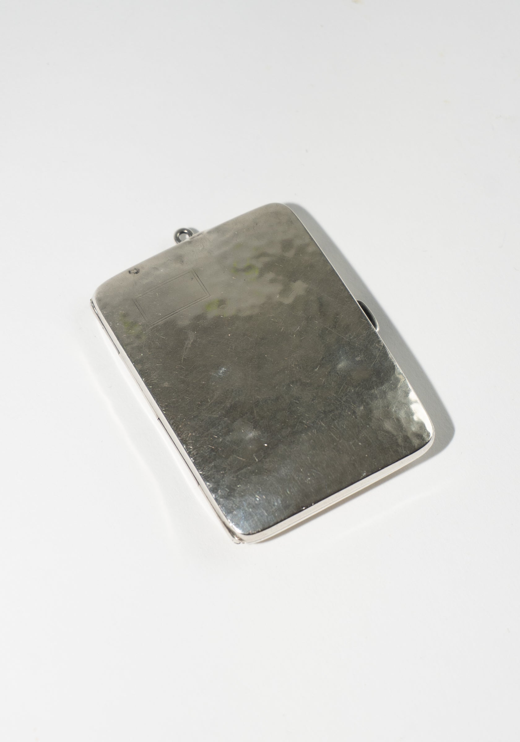 Vintage Hammered Sterling Silver Match Case Pendant