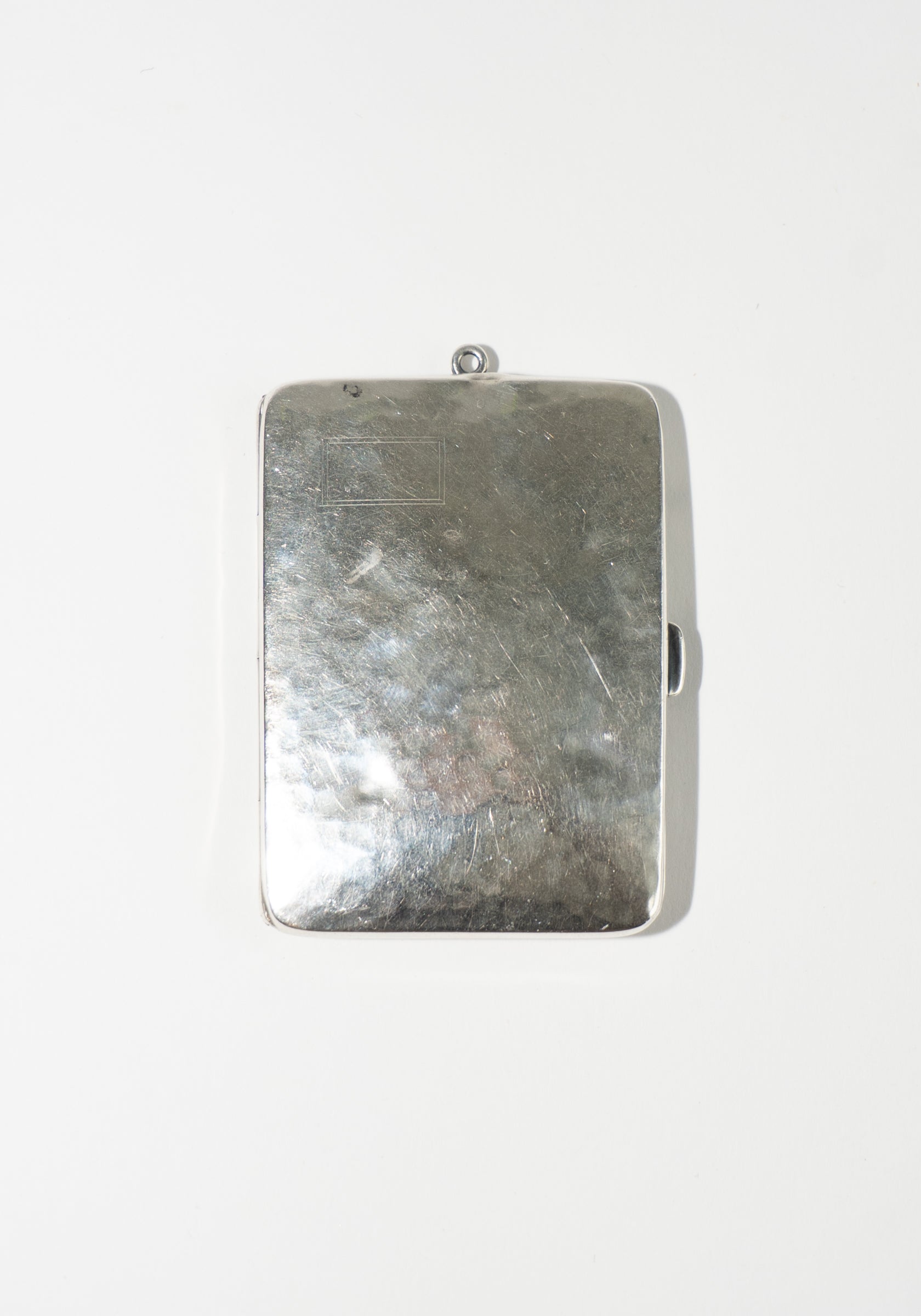 Vintage Hammered Sterling Silver Match Case Pendant