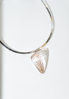 Vintage Sterling Mother of Pearl Triangle Pendant