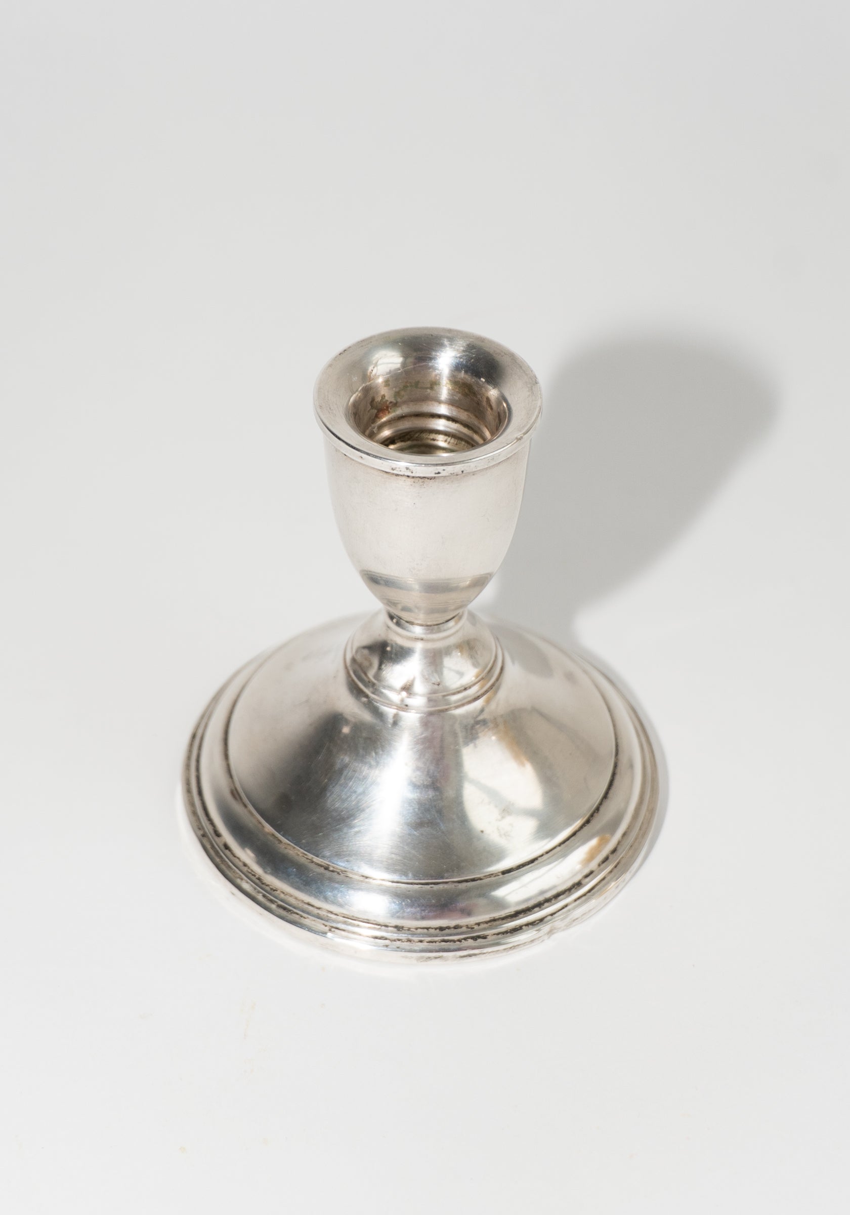 Vintage Silver Candle Holder
