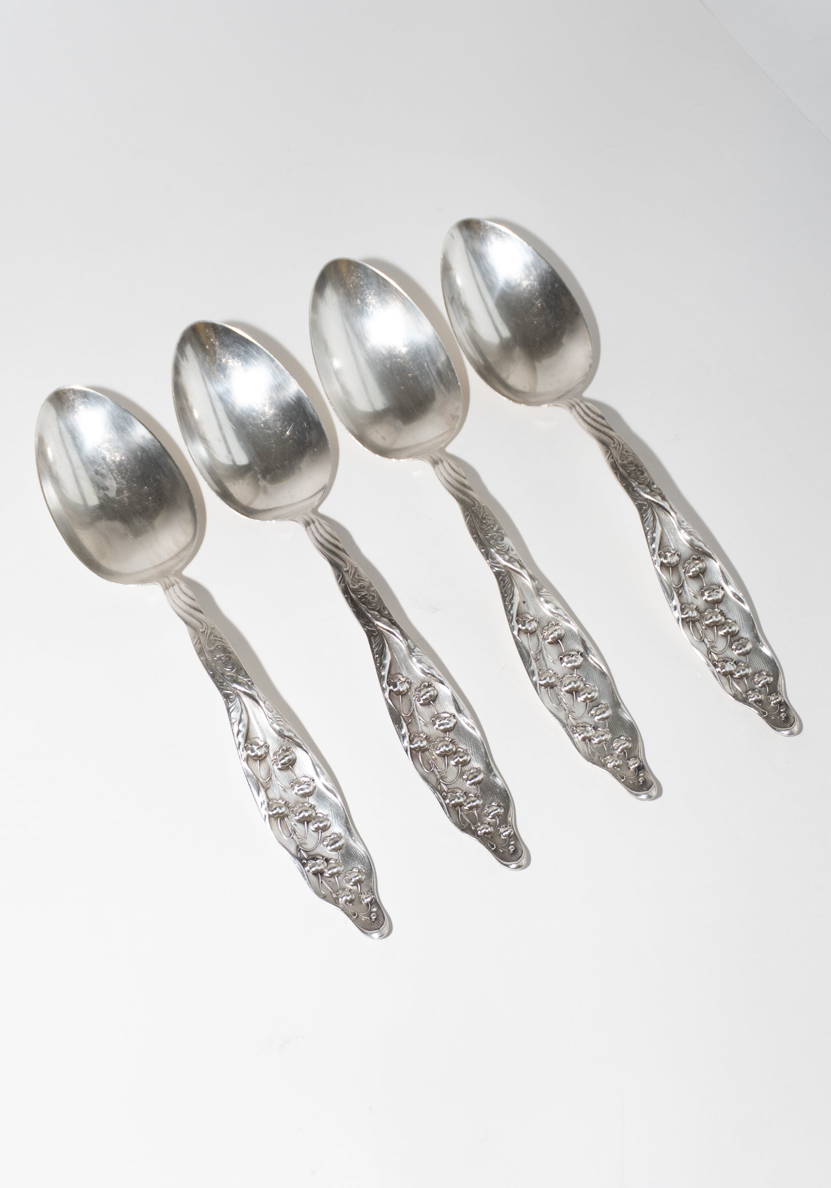 Vintage Silver Lily of the Valley Spoon Set