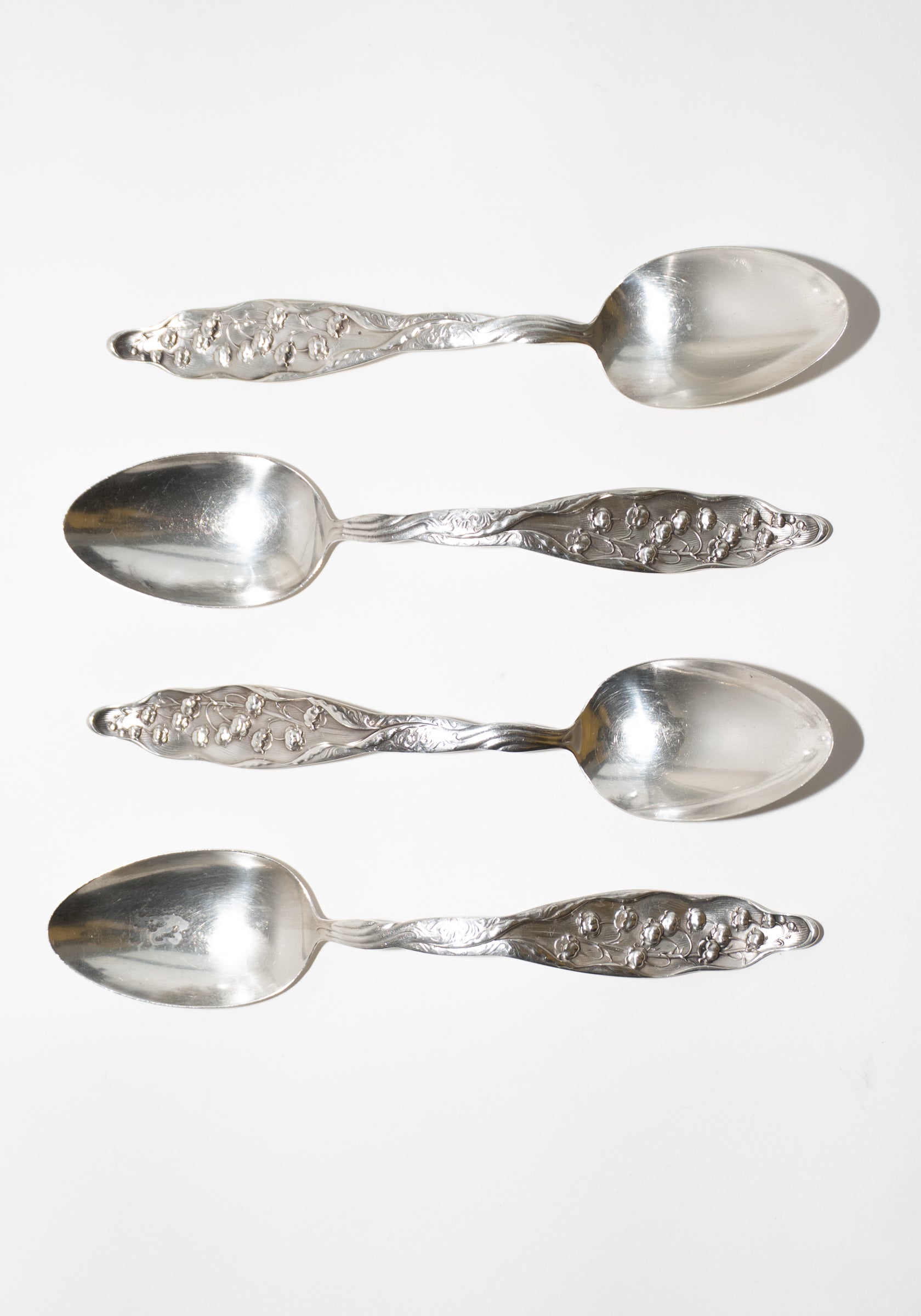 Vintage Silver Lily of the Valley Spoon Set