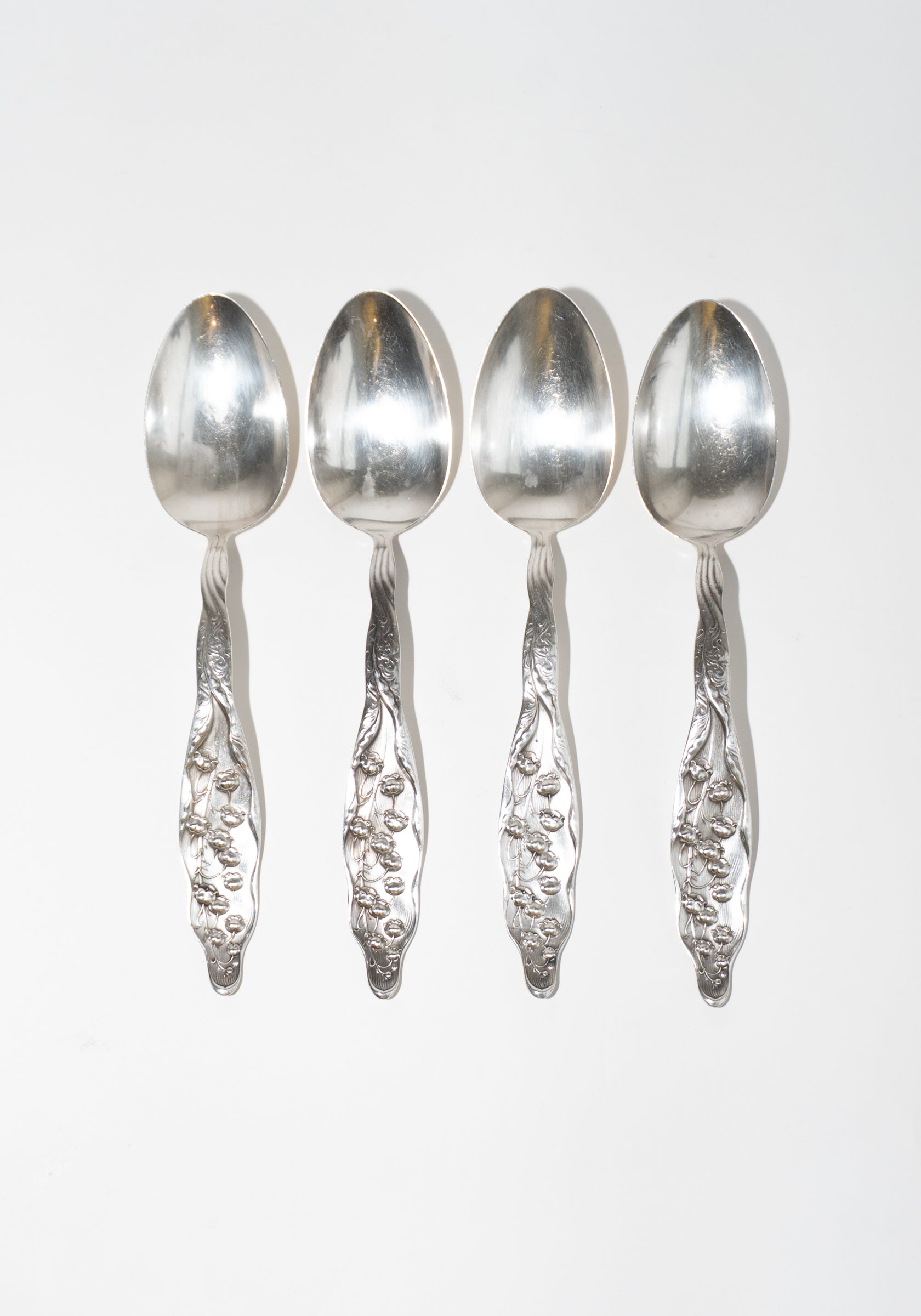 Vintage Silver Lily of the Valley Spoon Set
