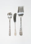 Vintage Sterling Silver Ornate Floral Utensils