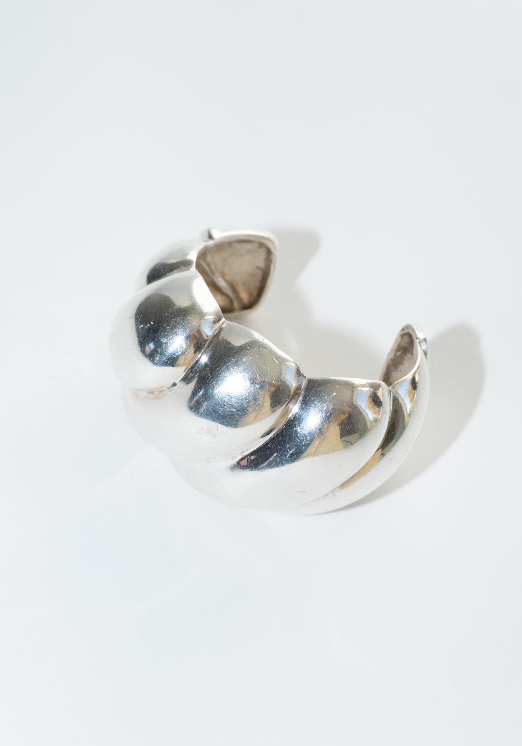 Vintage Sterling Wide Twisted Cuff