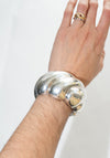 Vintage Sterling Wide Twisted Cuff