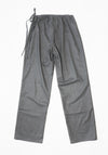 Wool Tie Pant in Grey