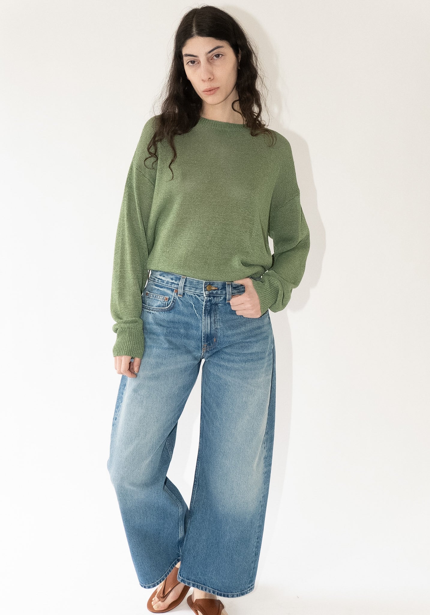 B Sides Floppy Jean in Charley Wash