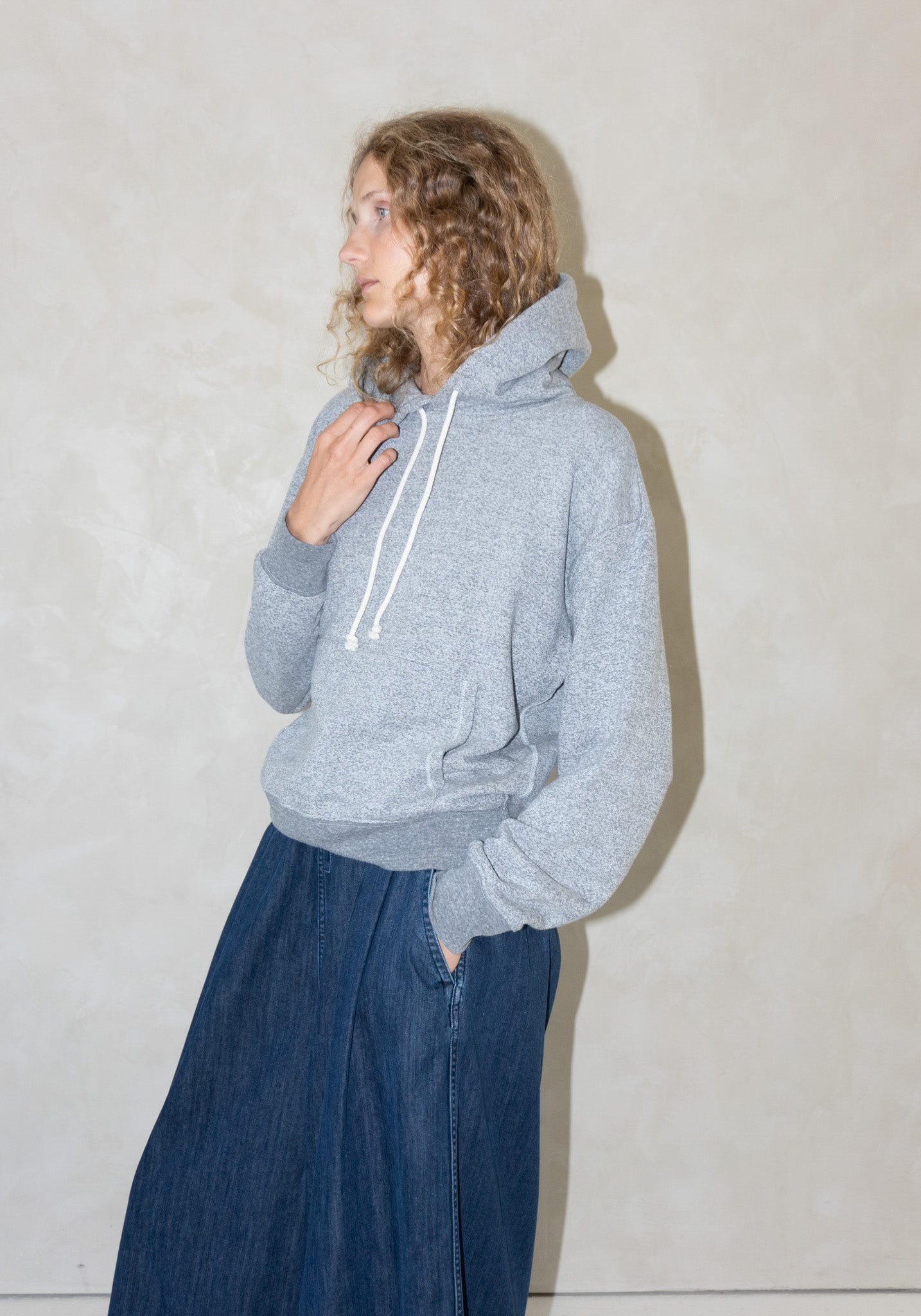 Hoodie Sweatshirt in Heather Grey