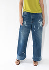 Vintage Reworked Culotte Jean in Indigo