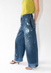 Vintage Reworked Culotte Jean in Indigo