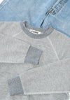 B Sides Crewneck Sweatshirt in Heather Grey

