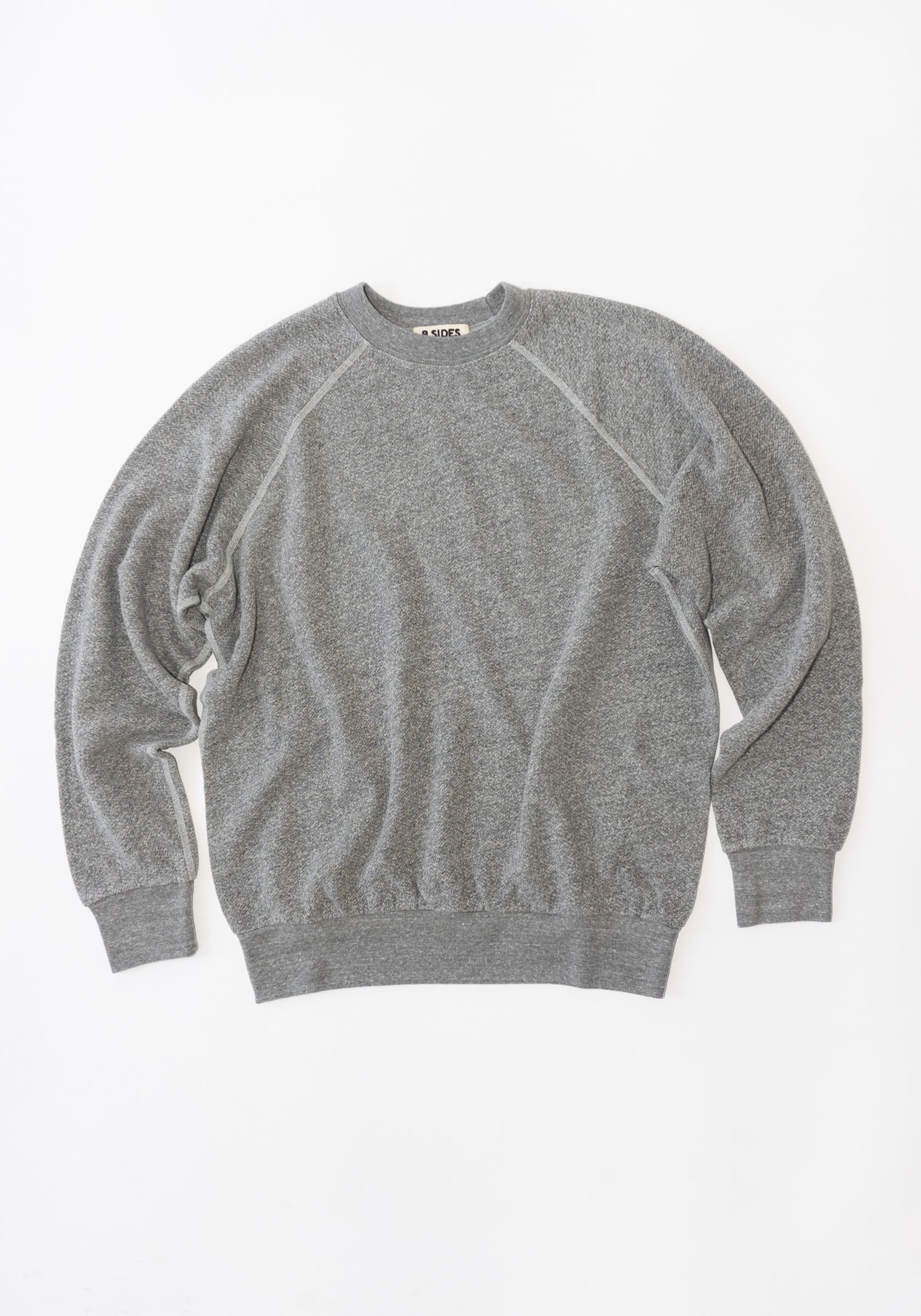 B Sides Crewneck Sweatshirt in Heather Grey – VESTIGE