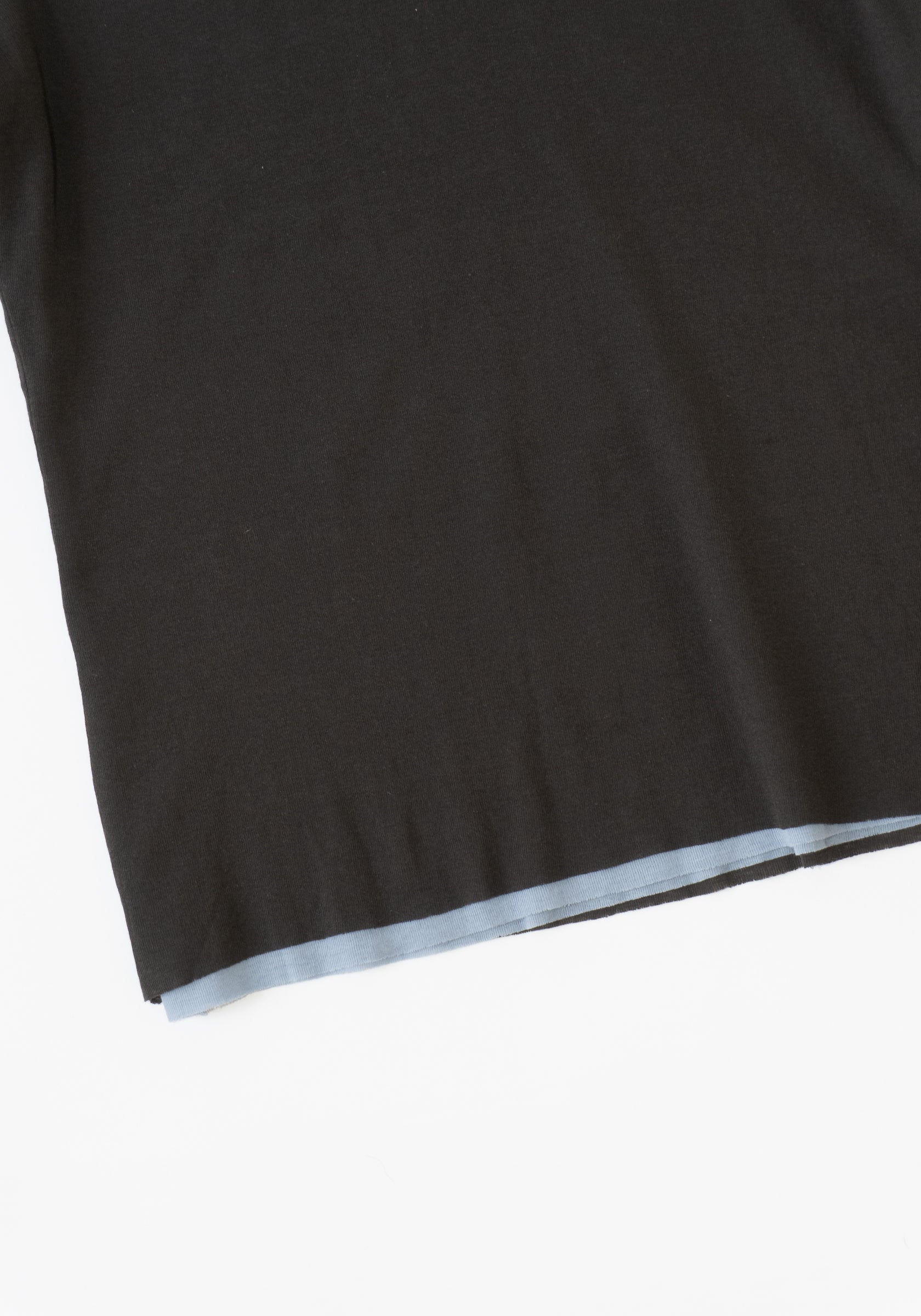 B Sides Double Tee in Dark Grey and Light Blue

