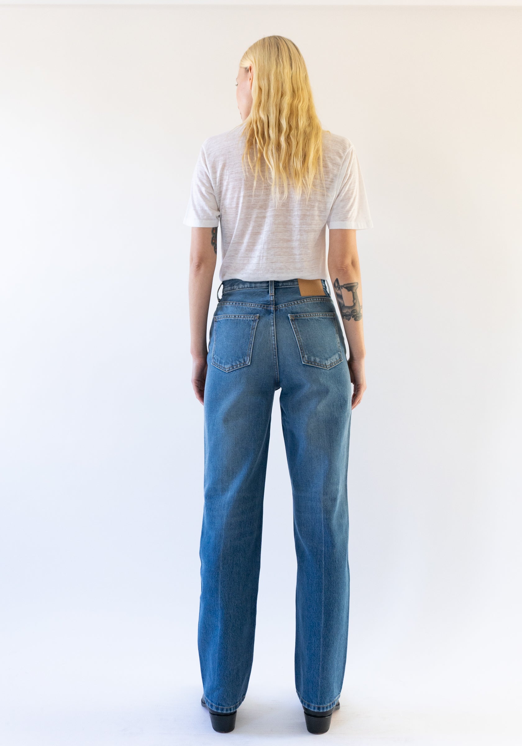 Louis Long High Straight Jean in Hyde Wash