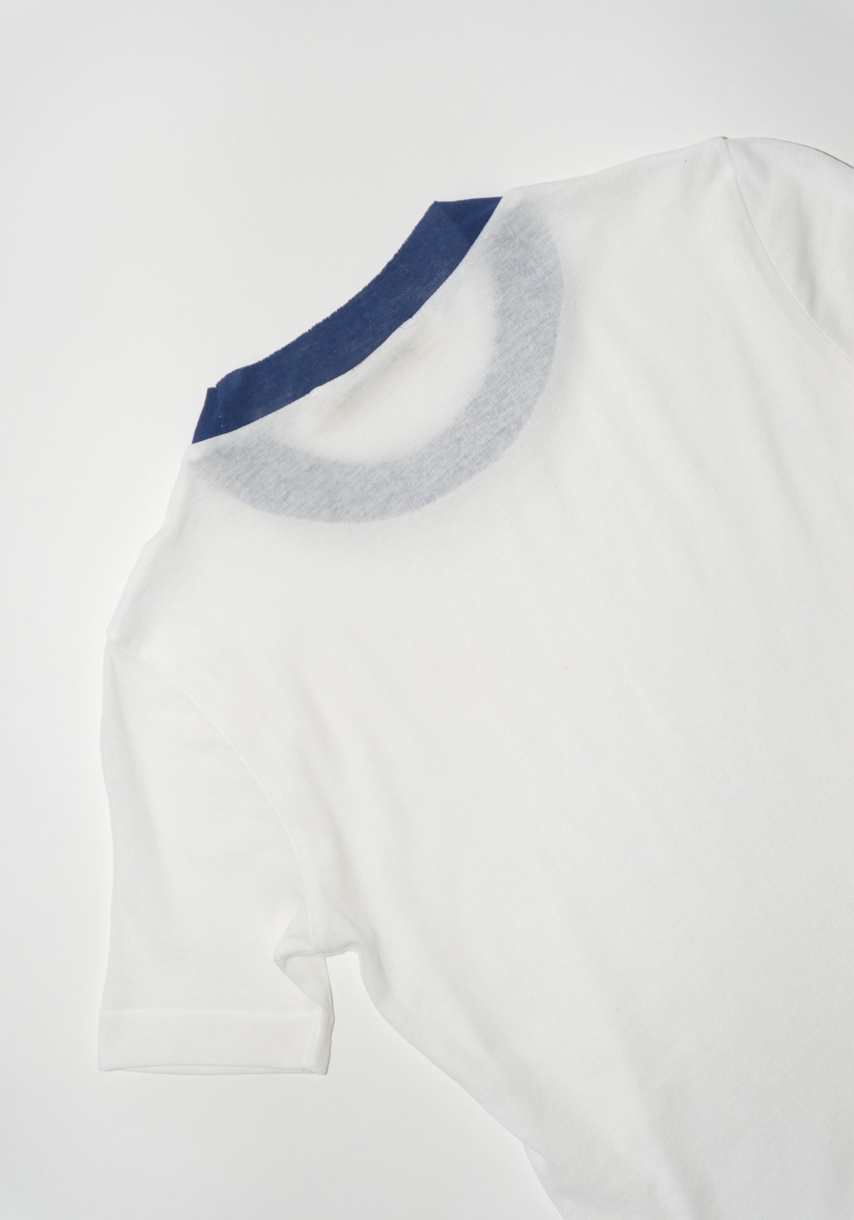 B Sides Ringer Tee in White and Blue

