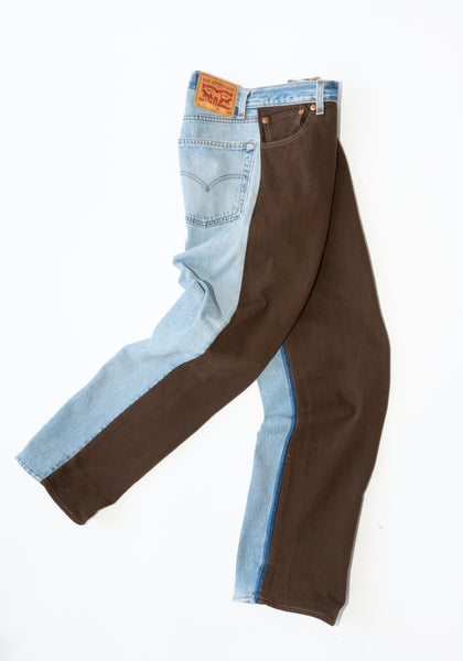 B Sides Vintage Straight Rework in Brown and Indigo – VESTIGE