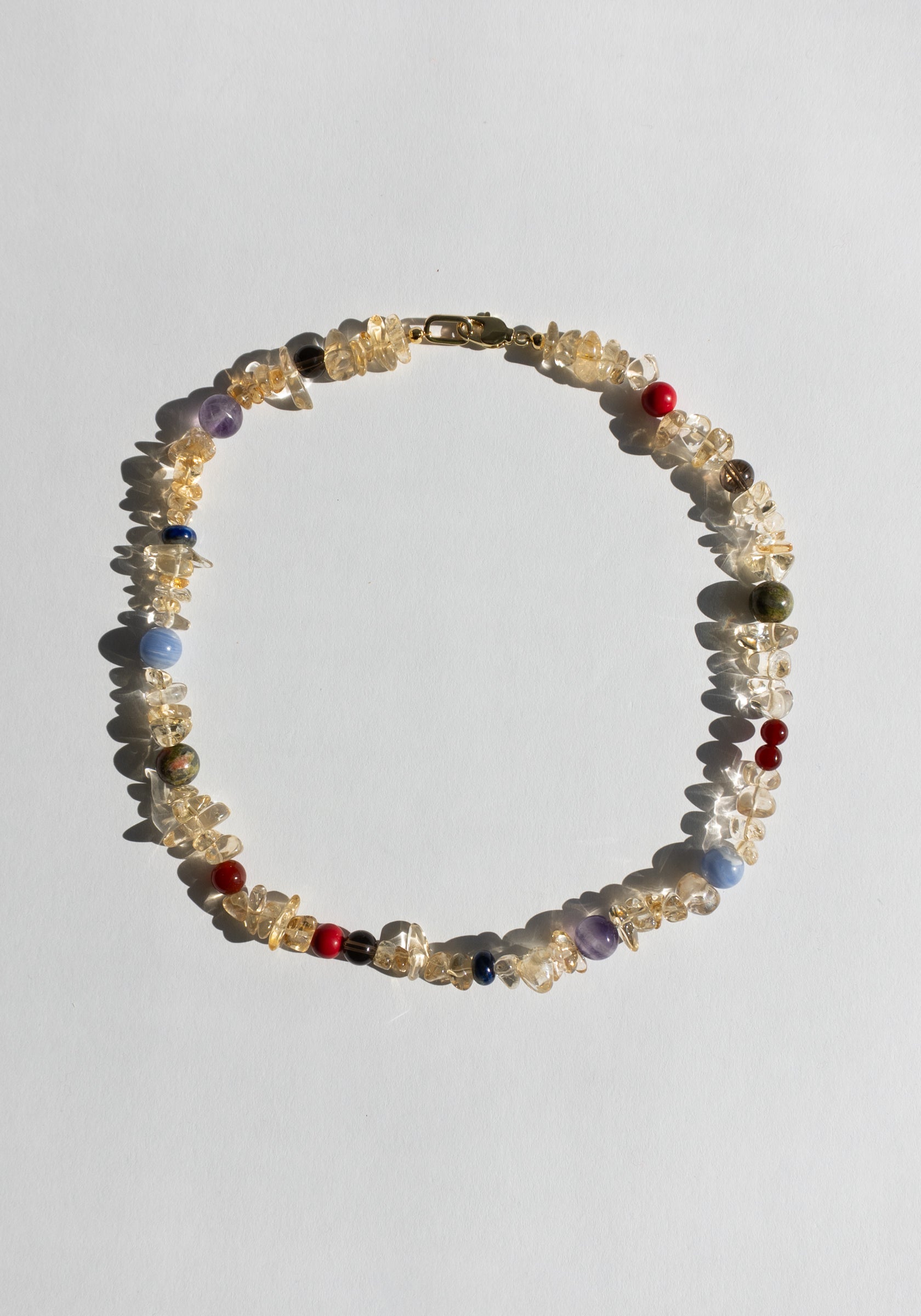 Carlo Necklace in Citrine and Multi Gem