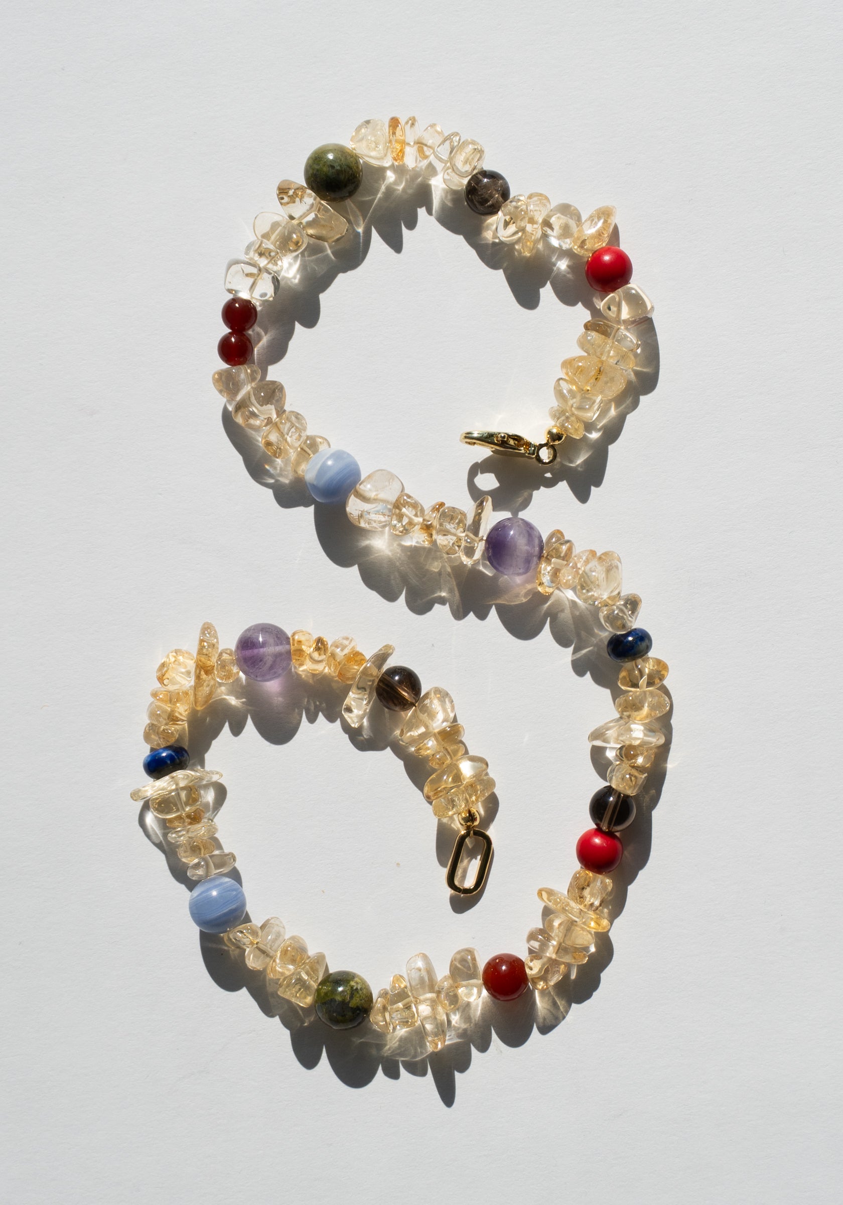 Carlo Necklace in Citrine and Multi Gem