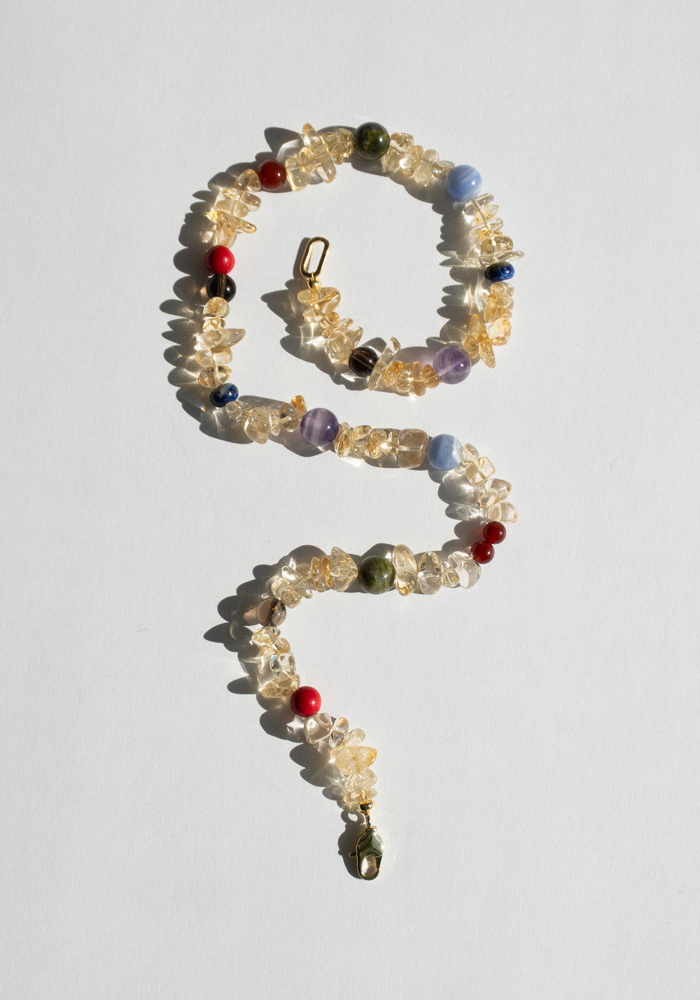 Carlo Necklace in Citrine and Multi Gem