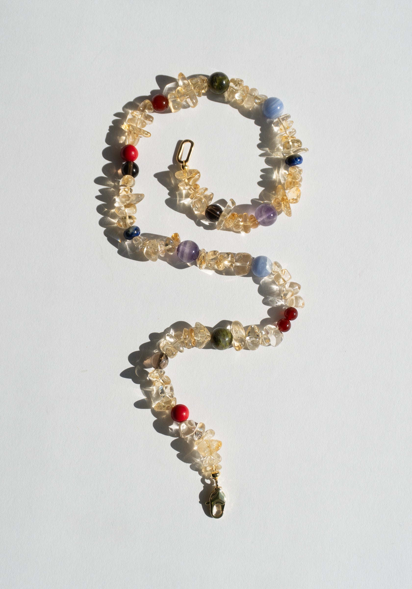 Carlo Necklace in Citrine and Multi Gem