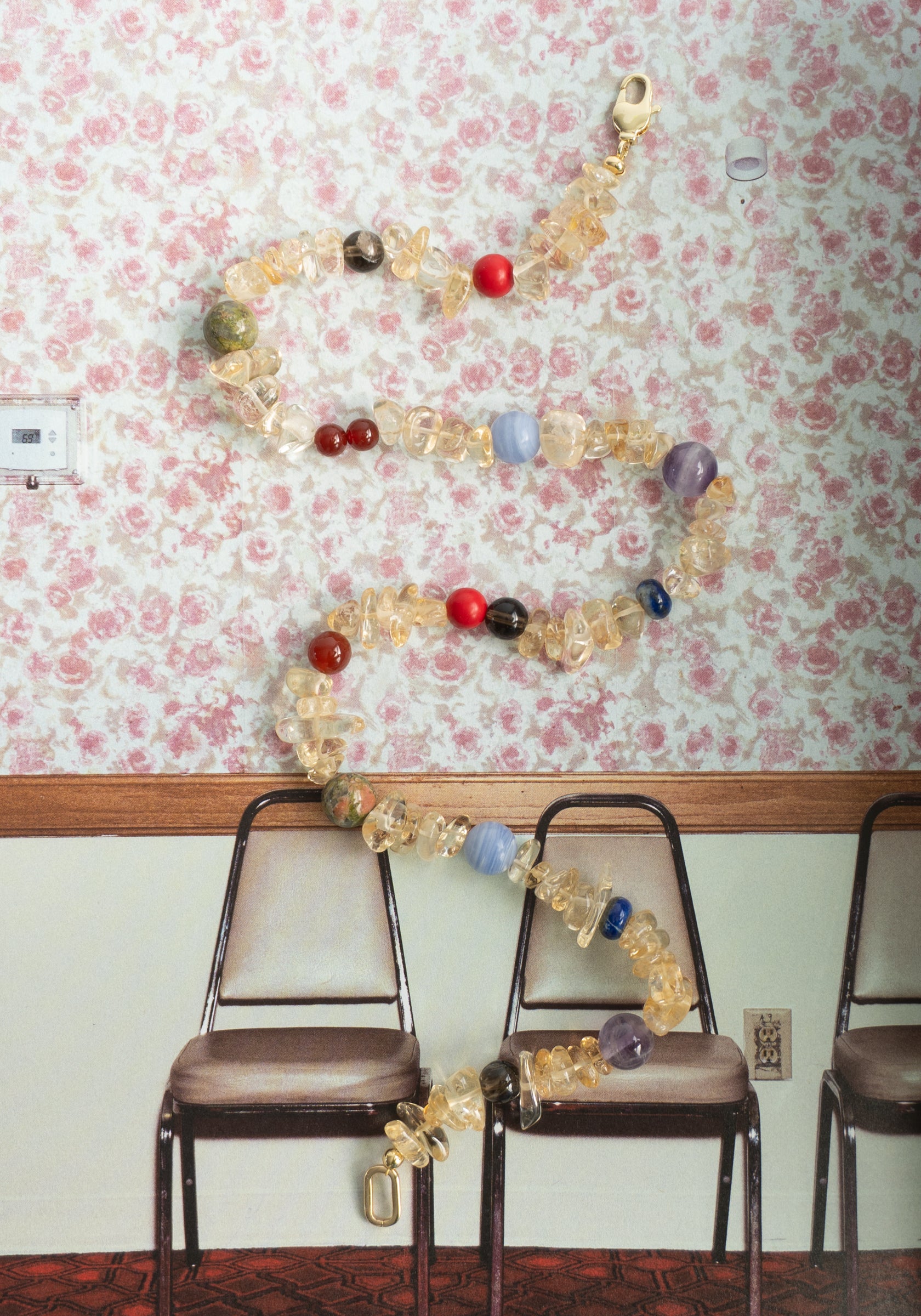 Carlo Necklace in Citrine and Multi Gem