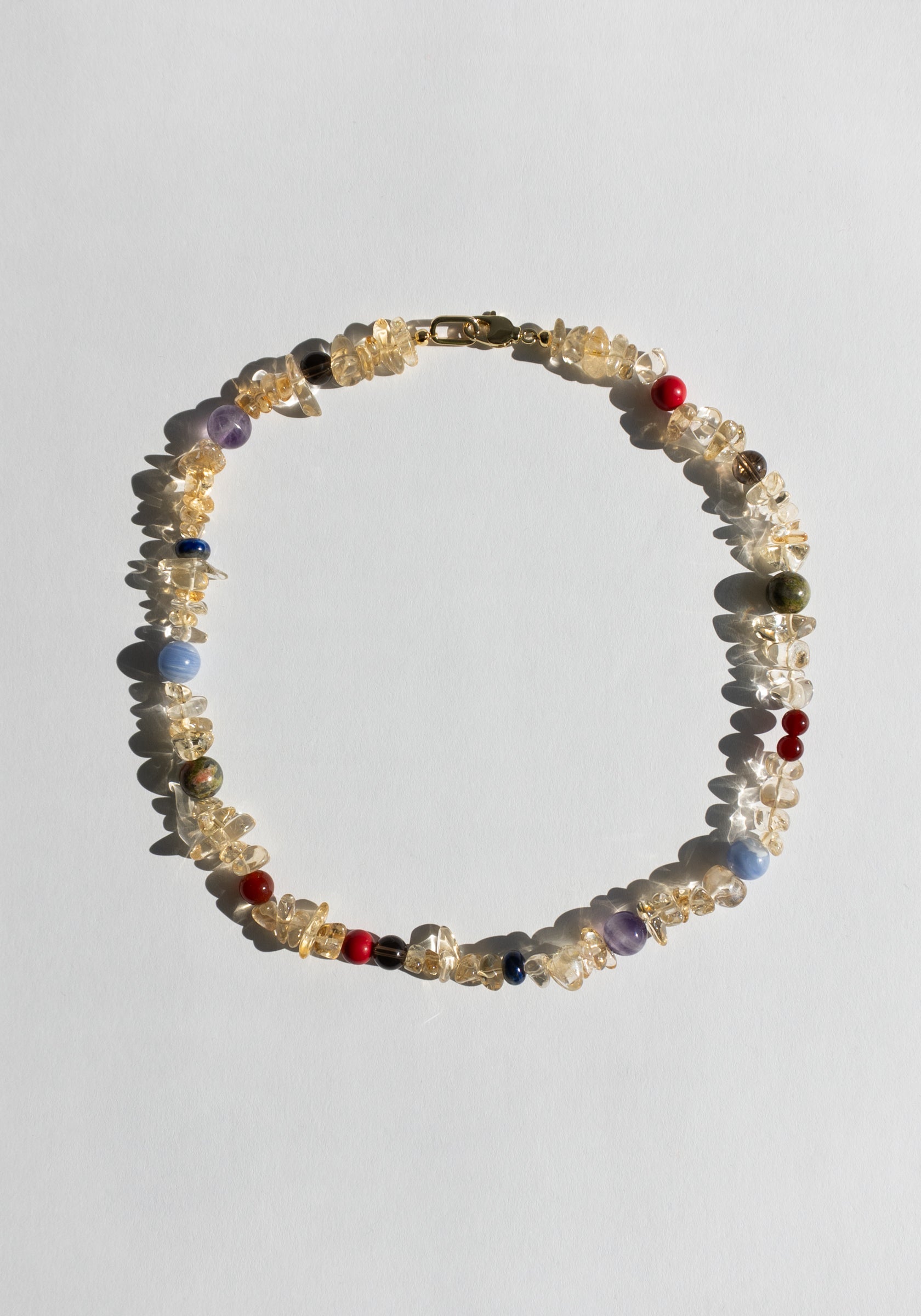 Carlo Necklace in Citrine and Multi Gem