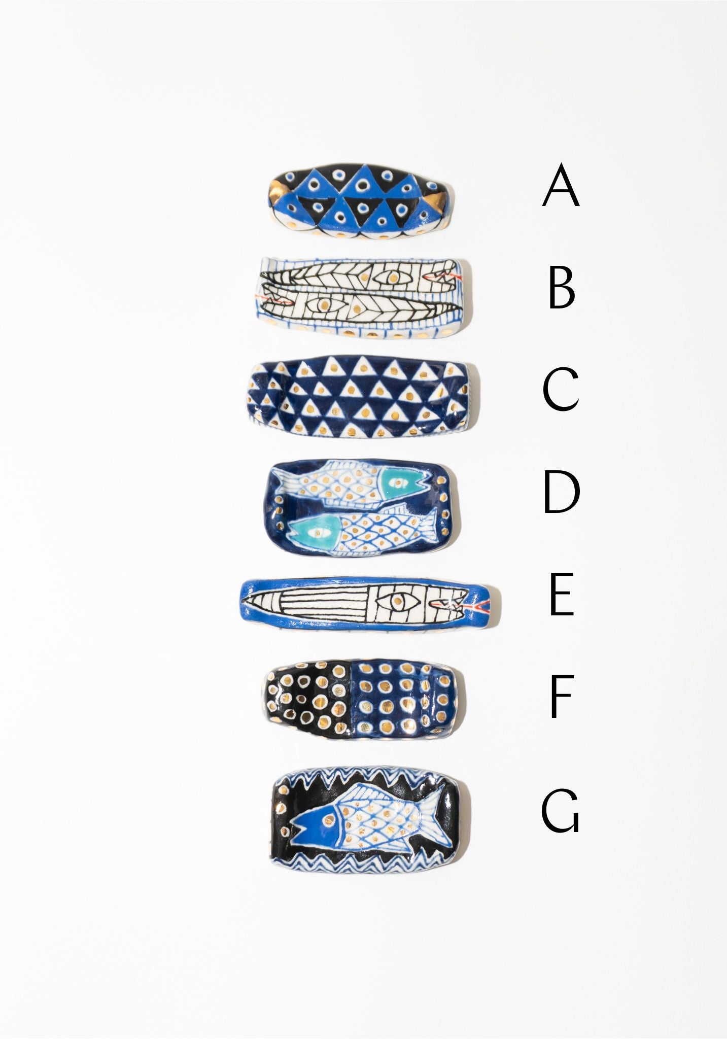 Chopstick Rests in Blue