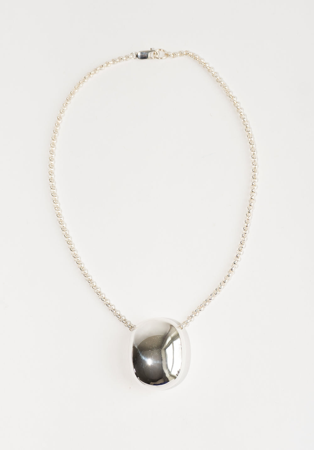 Camille Surault Large Blowblow Chain Necklace in Silver